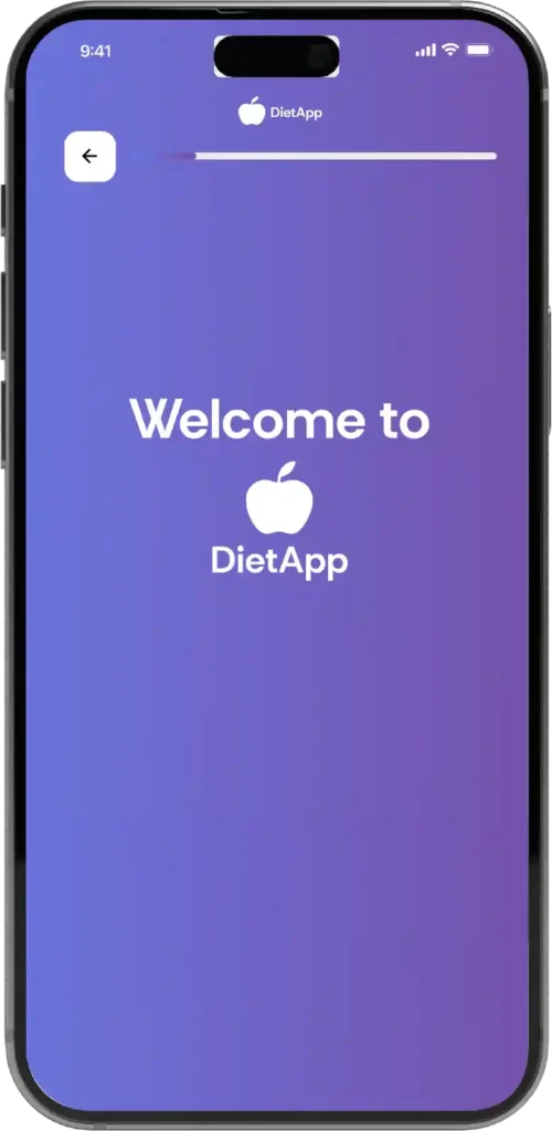 Diet App secondary screen
